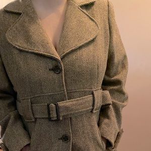 Tweed Single Button Jacket